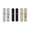 Perfume atomizer mock up. Vector realistic compact silver, black, gold spray case for fragrance with place for your logo