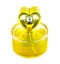 Perfume bottle amber isolate