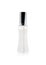 Perfume bottle in curve tube shape on isolated white background. Blank cosmetic packaging for your design.  Clipping path or