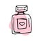 Perfume bottle, fragrance. Personal care. Icon. Vector