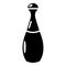 Perfume bottle lavender icon, simple black style