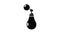 Perfume bottle paris icon animation