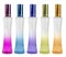 Perfume bottles are available in many colors on white.