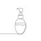 perfume and clothing fragrance sprayer bottle continuous line drawing