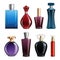 Perfume Colored Glass Bottles