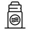 Perfume deodorant icon, outline style