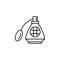 Perfume, flower icon. Simple line, outline vector elements of body care for ui and ux, website or mobile application