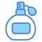 perfume, fragrance, Icon, simple design blue line