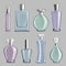 Perfume Glass Bottles Set