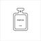 Perfume line icon, vector flat design on white