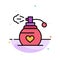 Perfume, Love, Gift Abstract Flat Color Icon Template