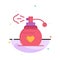 Perfume, Love, Gift Abstract Flat Color Icon Template