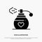 Perfume, Love, Gift Solid Black Glyph Icon