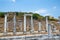 Perge, Colonnaded street and ruins of private houses on the sides. Greek colony from 7th century BC