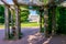 Pergola in private garden of Catherine park, Tsarskoe Selo Pushkin, Saint Petersburg, Russia