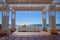 A pergola on Promenade Des Anglais in Nice France