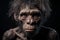 perhistoric Neanderthal man caveman primitive illustration AI Generated