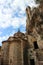 Peribleptos Monastery and ruins of city walls, abandoned ancient city Mystras, Peloponnese, Greece