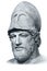 Pericles bust isolated