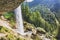 The Pericnik slap or Pericnik Fall is located in Triglav National Park, Slovenia. It is a big waterfall that falls from the cascad