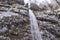 The Pericnik slap or Pericnik Waterfall in winter time, Slovenia