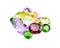 Peridot, amethyst, rhodolite, apatite, sphene, chrome diopside