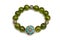 Peridot bracelet Beads green ore lucky stone decorate whit Chakra amulet