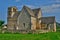 Perigord, the picturesque church of Vezac in Dordogne