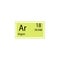 Periodic table element argon icon. Element of chemical sign icon. Premium quality graphic design icon. Signs and symbols