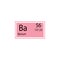 Periodic table element barium icon. Element of chemical sign icon. Premium quality graphic design icon. Signs and symbols collecti