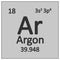 Periodic table element boron icon