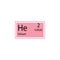 Periodic table element helium icon. Element of chemical sign icon. Premium quality graphic design icon. Signs and