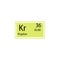 Periodic table element krypton icon. Element of chemical sign icon. Premium quality graphic design icon. Signs and