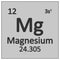 Periodic table element magnesium icon