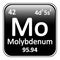 Periodic table element molybdenum icon.