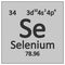 Periodic table element selenium icon