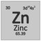 Periodic table element zinc icon
