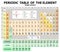 Periodic Table of the Elements. extended. Vector