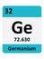 Periodic Table Symbol of Germanium