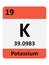 Periodic Table Symbol of Potassium