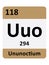 Periodic Table Symbol of Ununoctium