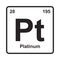 periodical Platinum element icon