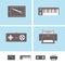 Peripheral devices icons