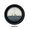 Periscope of submarine. Military weapon view. Sea battle. Warship image. Battleship in ocean