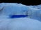 Perito Moreno Glacier Cracks with Drains and a Small Inner River, Calafate Argentina