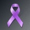 Periwinkle ribbon. Eating Disorder awareness symbol