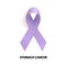 Periwinkle Ribbon. Stomach cancer sign. Vector Illustration