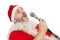 Perky Santa singing jingle bells