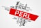 PERL word cloud, tag cloud, vector graphics