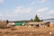 Perm, Russia - April 16.2016: Wooden houses